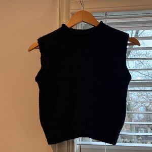 Rachel Comey Navy Sleeveless Sweater Vest